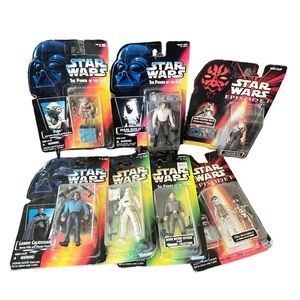 Star Wars Vintage Toys Yoda Han Solo Moff Tarkin Lando Jar Ody Kenner Hasbro New